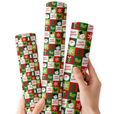 Christmas Pick 'n' Mix | Premium Faux Leather Fabric