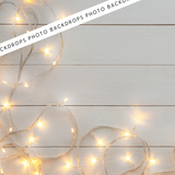 A Little Twinkle White Wood Effect Canvas/PVC Photography Backdrop