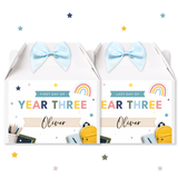 Boys First Day of School - Last Day of School Treat Box Labels- UV Decal