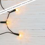 Frosted Xmas Lights | Canvas/PVC Photography Backdrop