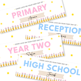 First Day of School Pencil Banners | UV Printed PVC - 77cm X 25cm