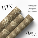 Gold Glitter Effect | Patterned HTV & Self Adhesive Vinyl - Eliza Henri