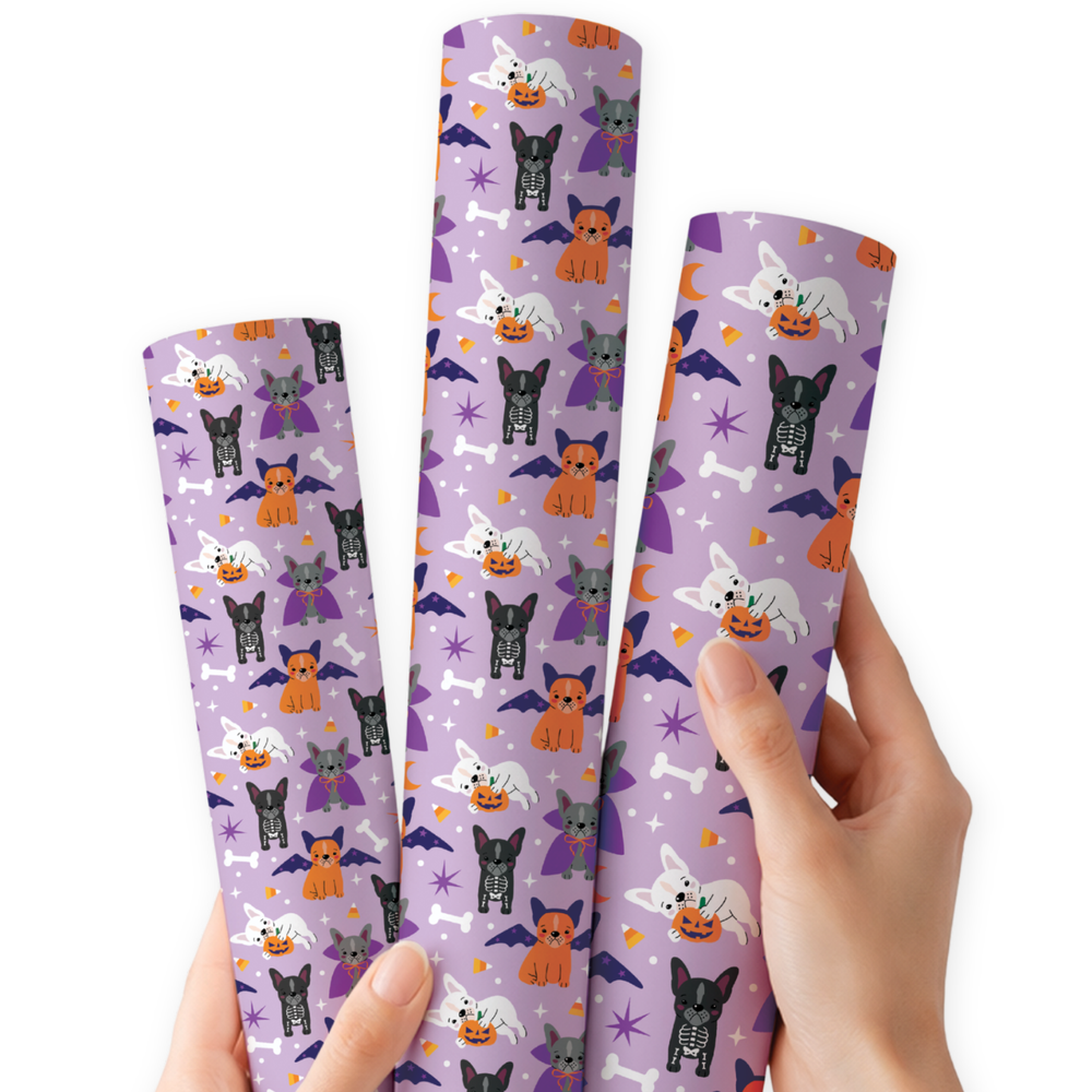 Halloween Hounds | Premium Faux Leather Fabric
