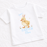 DTF TRANSFER | HAPPY EASTER- DUCK BUNNY BLUE