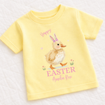 DTF TRANSFER | HAPPY EASTER- DUCK BUNNY PINK - Eliza Henri