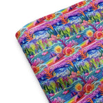 Embroidered Under the Sea Premium Faux Leather Fabric Sheets - Eliza Henri