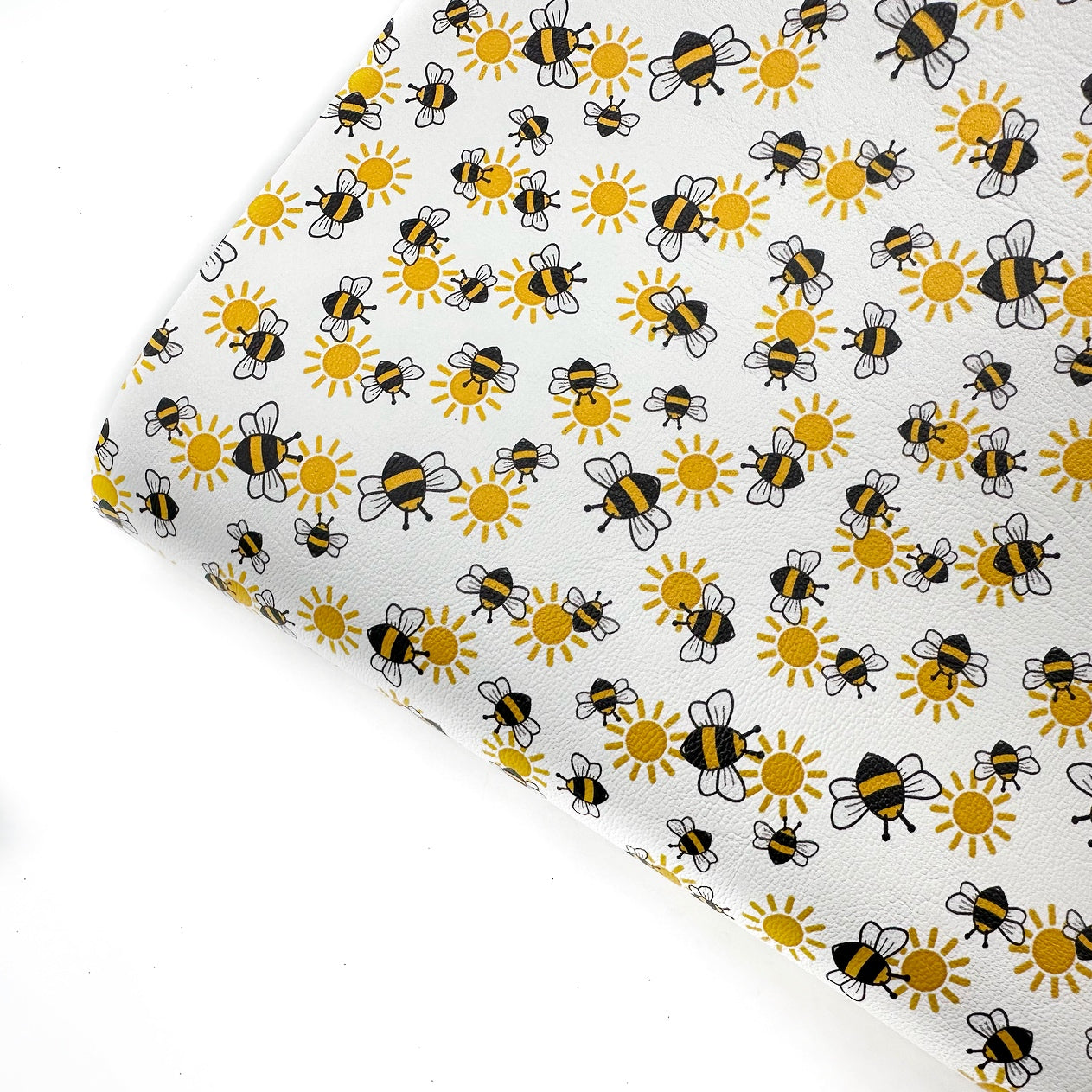 Summer Bee Party Premium Faux Leather Fabric Sheets - Eliza Henri
