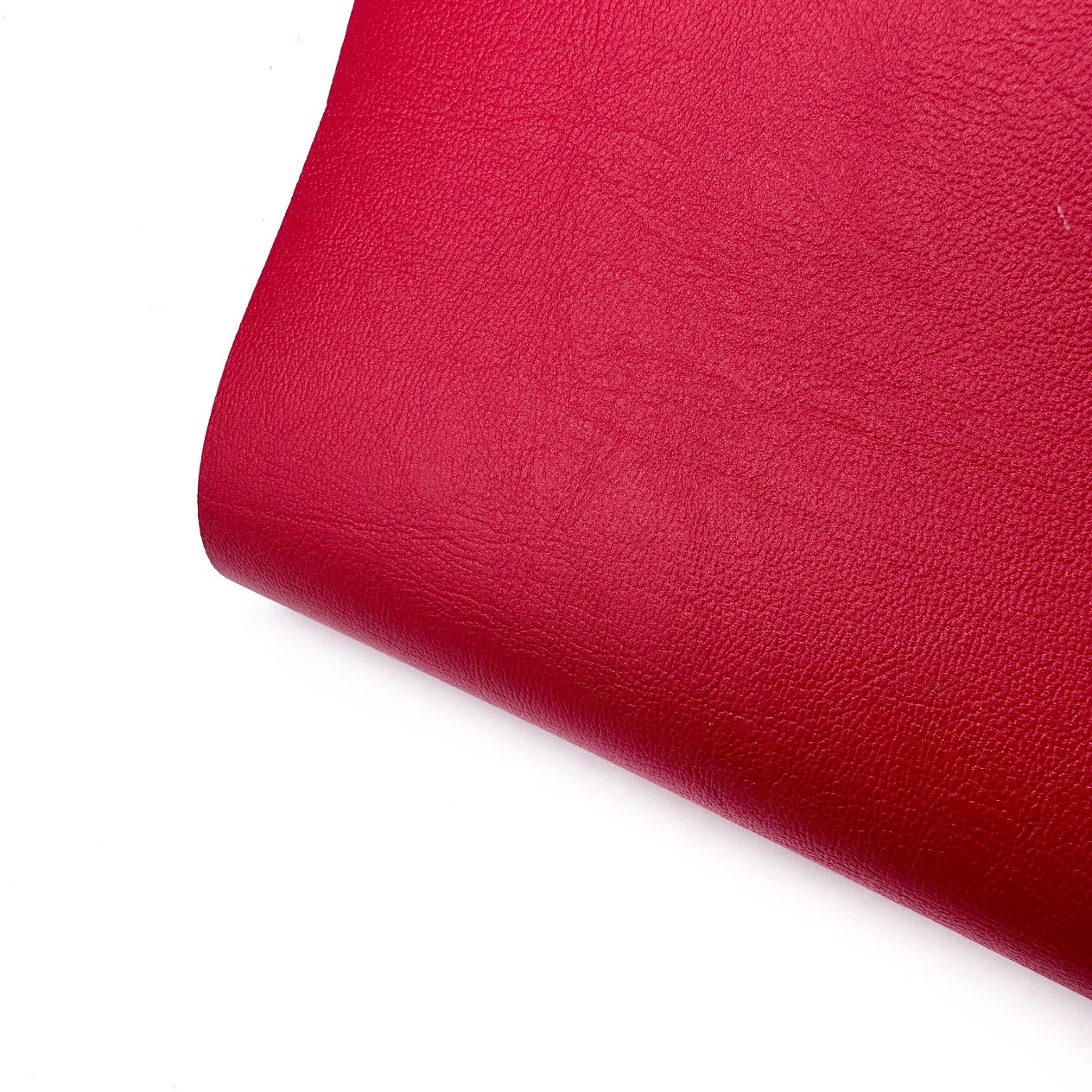 School Red Core Colour Premium Faux Leather Fabric Sheets - Eliza Henri