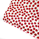 Red Apples Premium Faux Leather Fabric Sheets