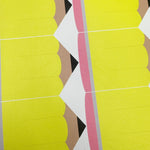 Bright Yellow Pencil Pinch Bow DIY Cutout Faux Leather Fabric Sheet - Eliza Henri