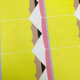 Bright Yellow Pencil Pinch Bow DIY Cutout Faux Leather Fabric Sheet - Eliza Henri