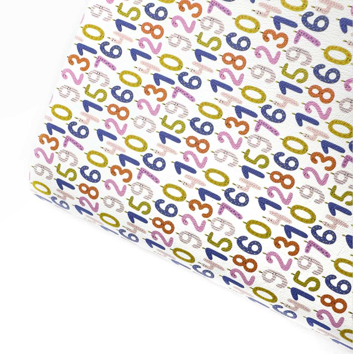 Birthday Candle Cake Numbers Premium Faux Leather Fabric Sheets - Eliza Henri