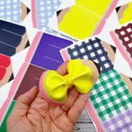 School Coloured Pencil Pinch Bow DIY Cutout Faux Leather Fabric Sheet - Eliza Henri
