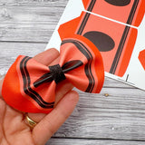 Crayon Pinch Bows DIY Cutout Faux Leather Fabric Sheet - Eliza Henri