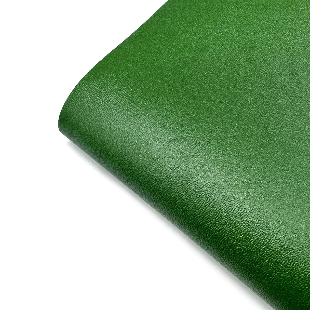 Forest Green Core Colour Premium Faux Leather Fabric - Eliza Henri
