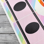 Rainbow Crayon Pinch Bow DIY Cutout Faux Leather Fabric Sheet - Eliza Henri