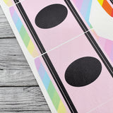 Rainbow Crayon Pinch Bow DIY Cutout Faux Leather Fabric Sheet - Eliza Henri