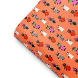Cats in Costumes Premium Faux Leather Fabric Sheets