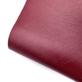 Soft Burgundy Core Colour Premium Faux Leather Fabric Sheets - Eliza Henri
