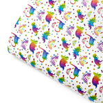 Rainbow Dinosaurs Premium Faux Leather Fabric Sheets - Eliza Henri