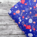 Beautiful Liberty Blooms Premium Faux Leather Fabric Sheets - Eliza Henri