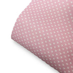 Soft Pink Stars Premium Faux Leather Fabric Sheets - Eliza Henri