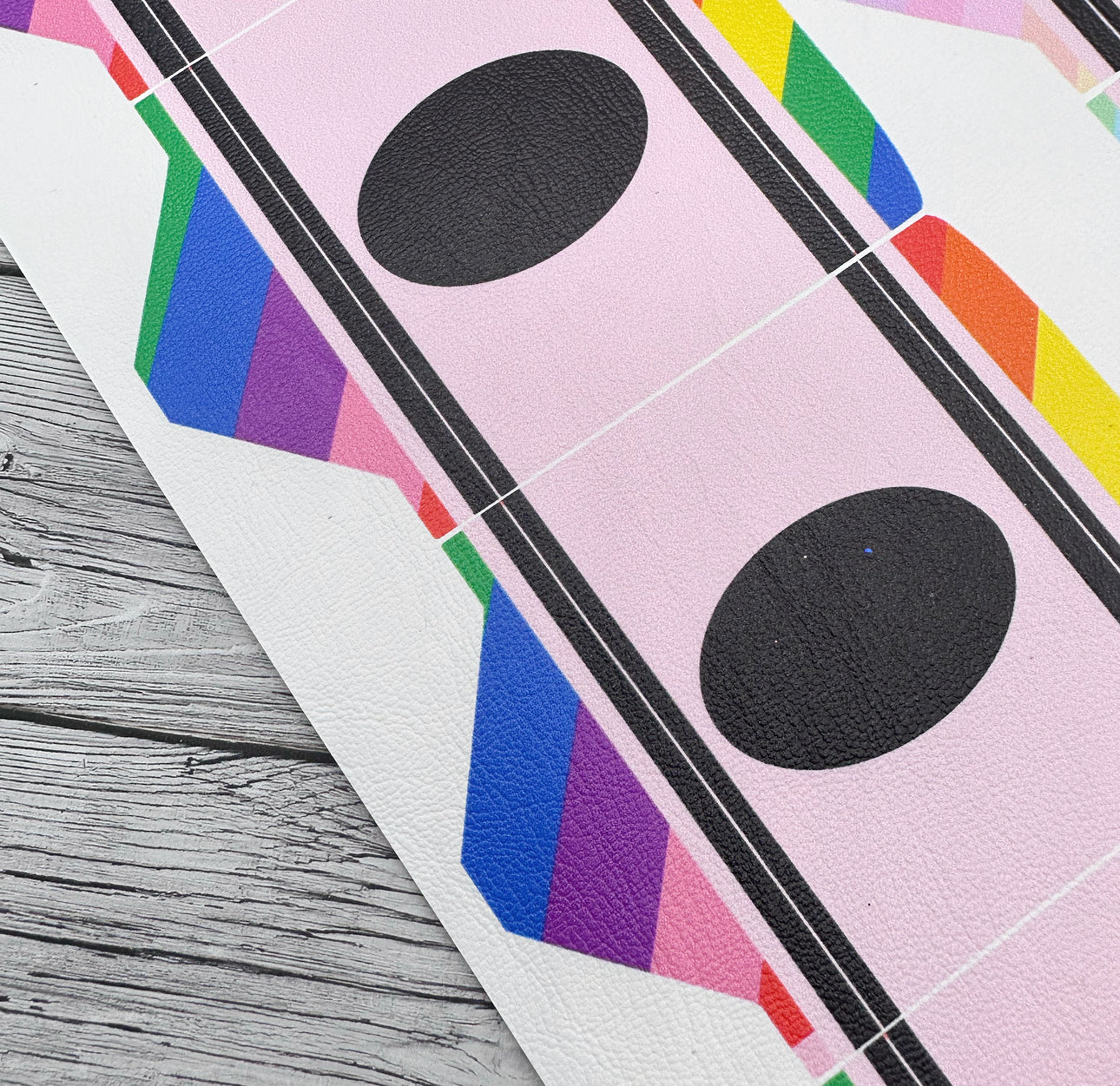 Rainbow Crayon Pinch Bow DIY Cutout Faux Leather Fabric Sheet - Eliza Henri