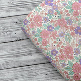 Ditsy Floral Felicity Premium Faux Leather Fabric Sheets