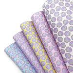 Pastel Seashells Premium Faux Leather Fabric Sheets - Eliza Henri