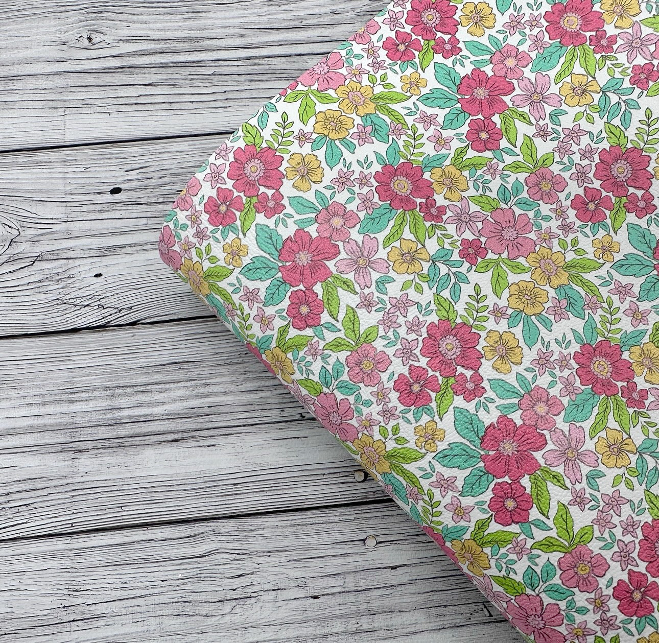 Ditsy Floral Eliza Premium Faux Leather Fabric Sheets - Eliza Henri