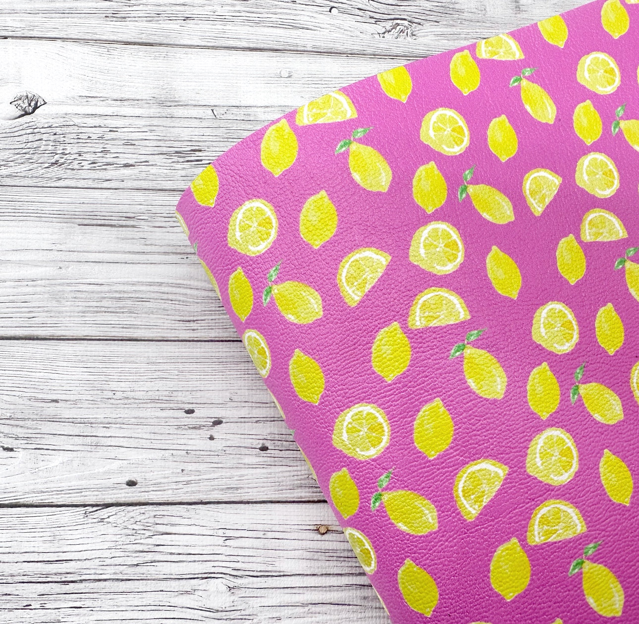 Lemonade Premium Faux Leather Fabric Sheets - Eliza Henri