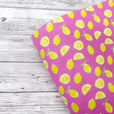 Lemonade Premium Faux Leather Fabric Sheets - Eliza Henri