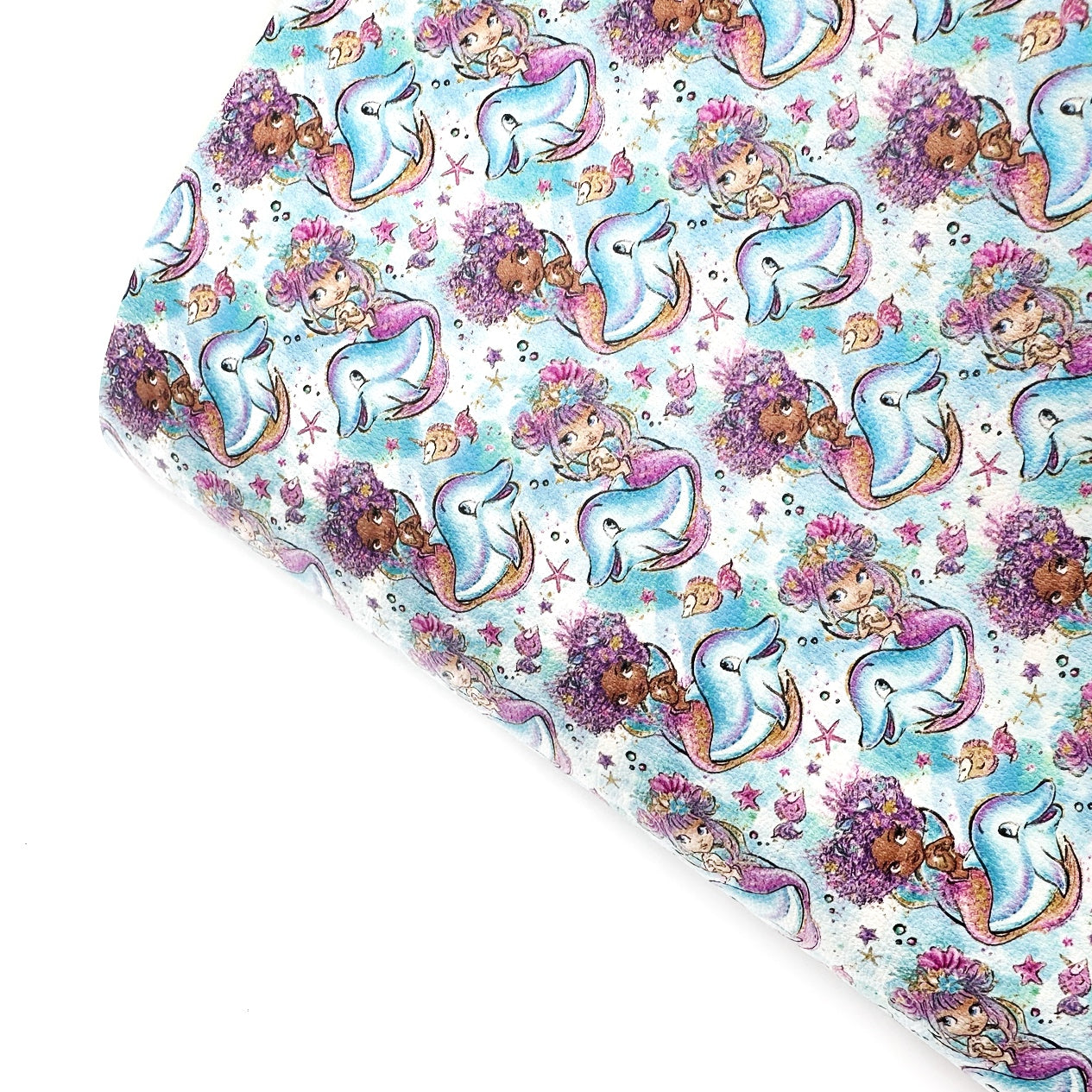 Mermazing Besties Premium Faux Leather Fabric Sheets - Eliza Henri