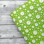 3D Daisies Premium Faux Leather Fabric Sheets - Eliza Henri