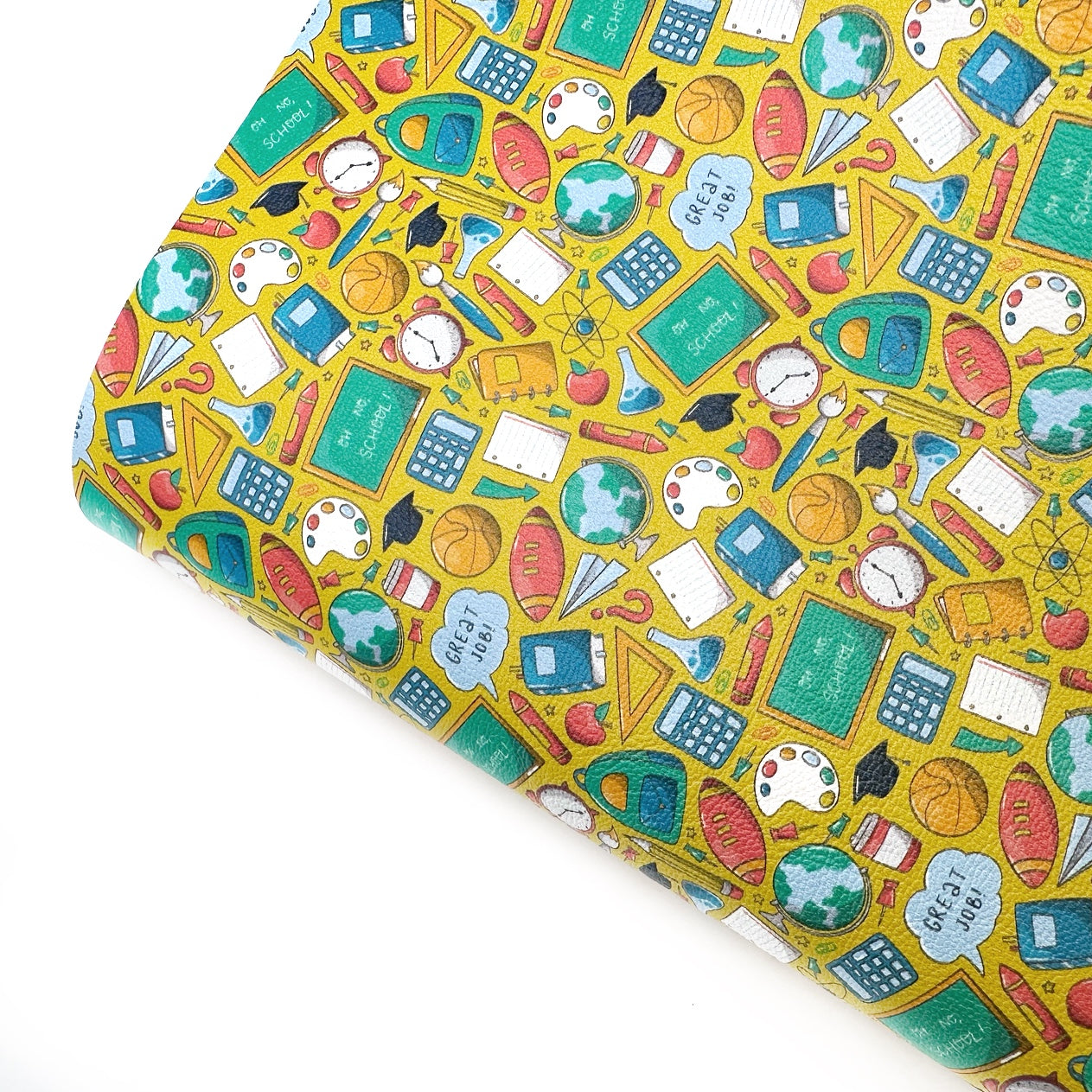 Oh No School Premium Faux Leather Fabric Sheets - Eliza Henri