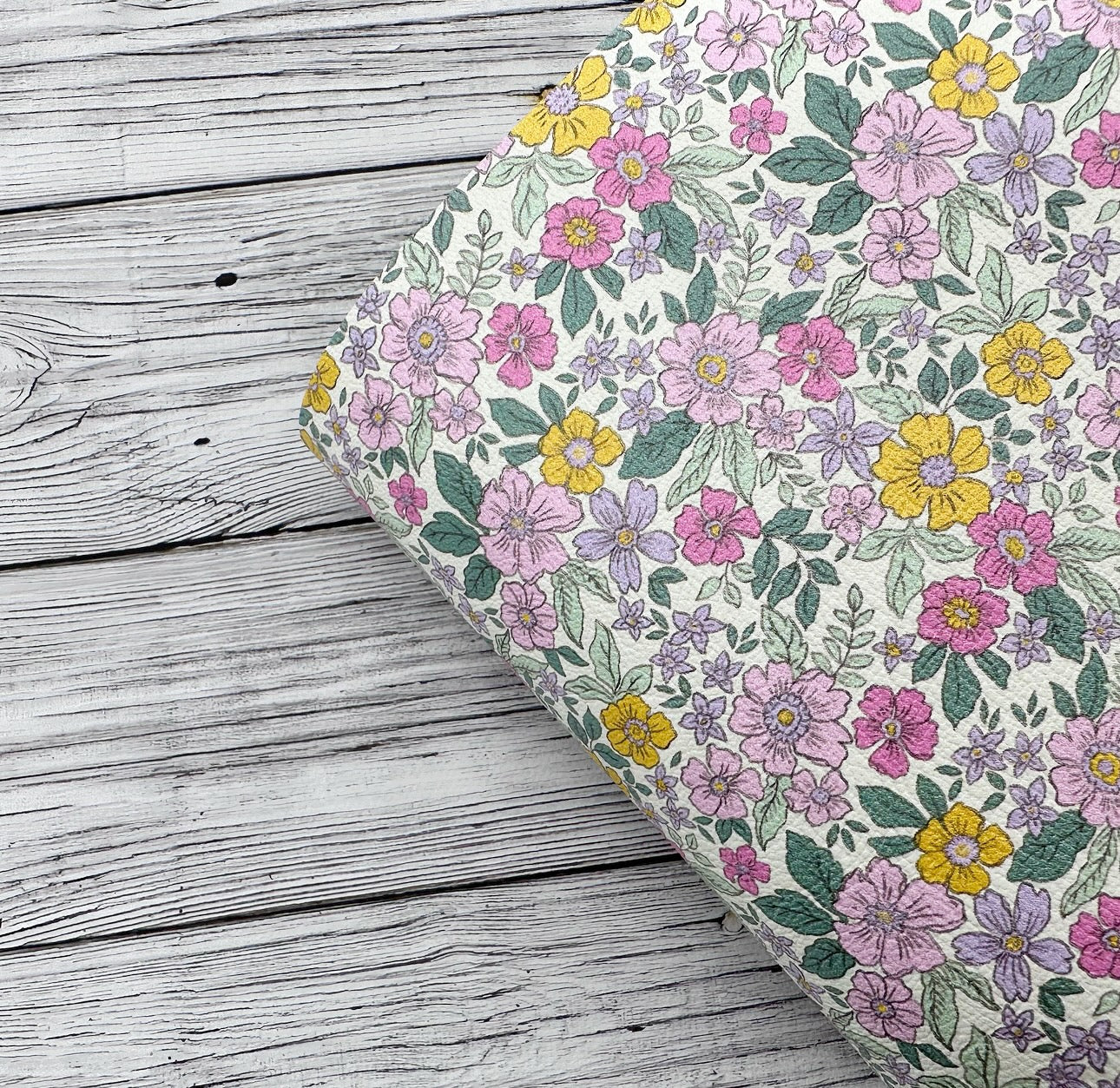 Ditsy Floral Lottie Premium Faux Leather Fabric Sheets - Eliza Henri