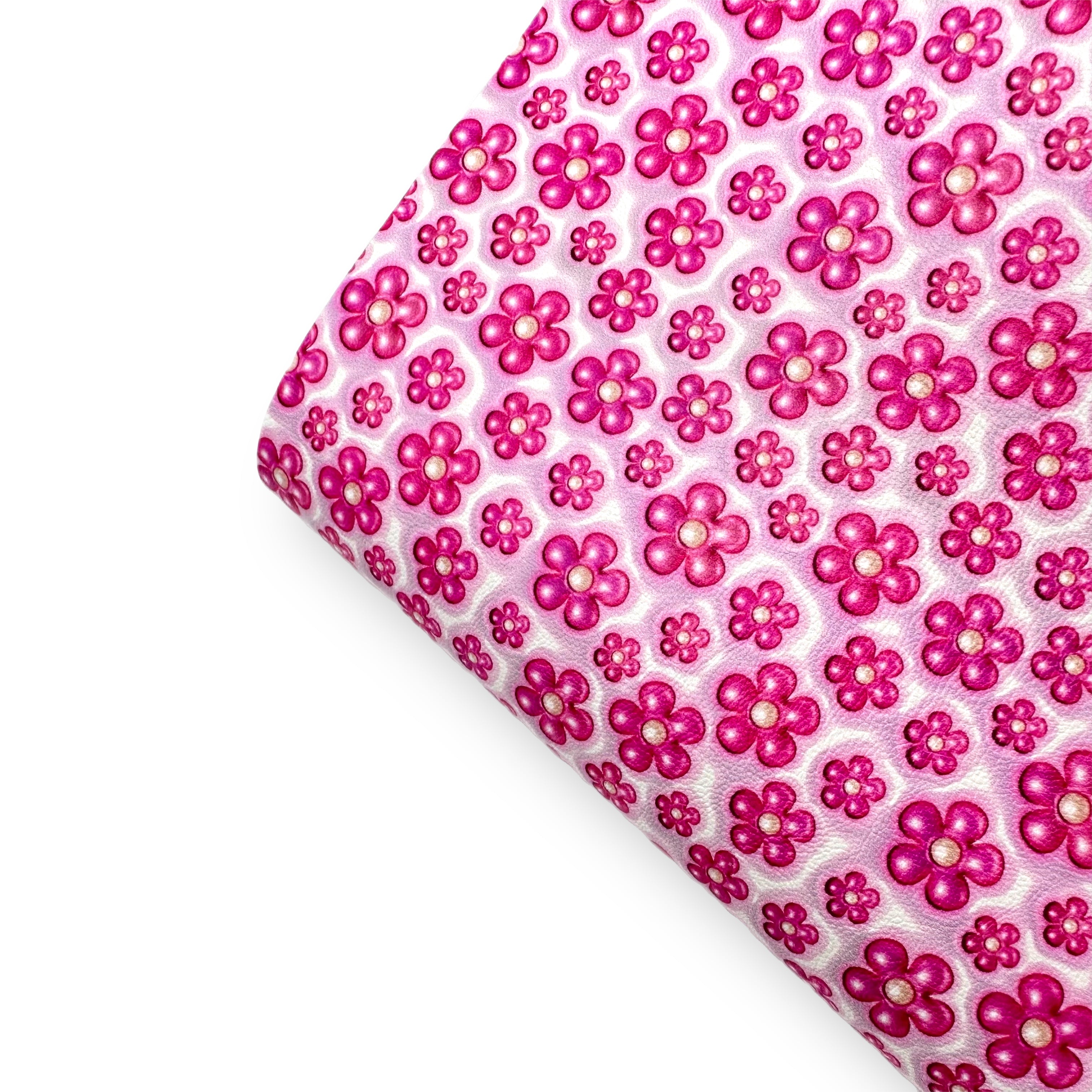 Puffy Flowers Premium Faux Leather Fabric Sheets - Eliza Henri