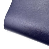 True Navy Core Colour Premium Faux Leather Fabric Sheets - Eliza Henri