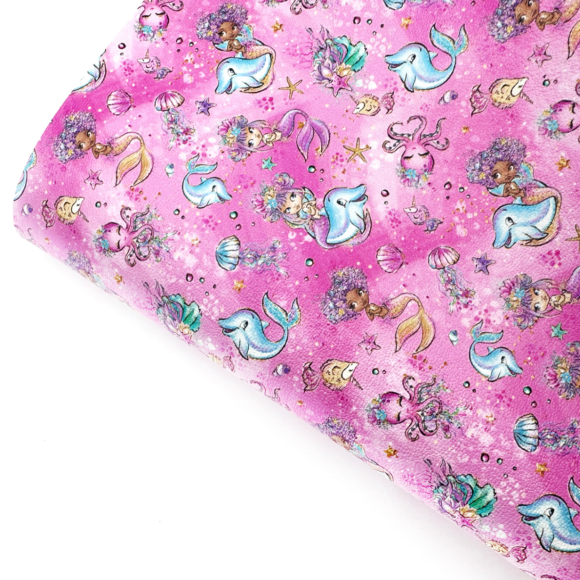 Dolphin Besties Premium Faux Leather Fabric Sheets - Eliza Henri