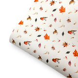 Autumn Robins Premium Faux Leather Fabric Sheets
