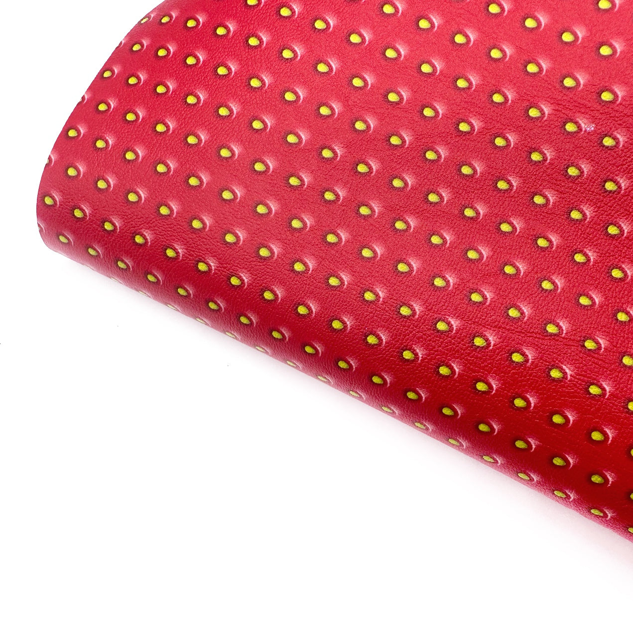 Strawberry Seeds Premium Faux Leather Fabric Sheets - Eliza Henri