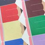 School Coloured Pencil Pinch Bow DIY Cutout Faux Leather Fabric Sheet - Eliza Henri