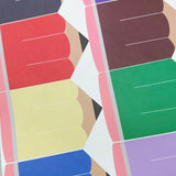 School Coloured Pencil Pinch Bow DIY Cutout Faux Leather Fabric Sheet - Eliza Henri