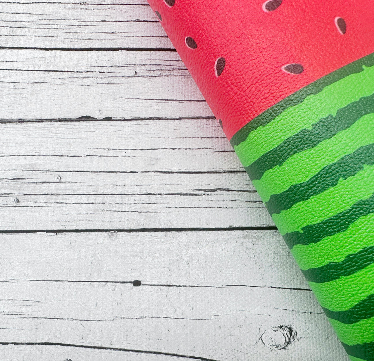 Watermelon Co-ord Faux Leather Fabric Sheets - Eliza Henri