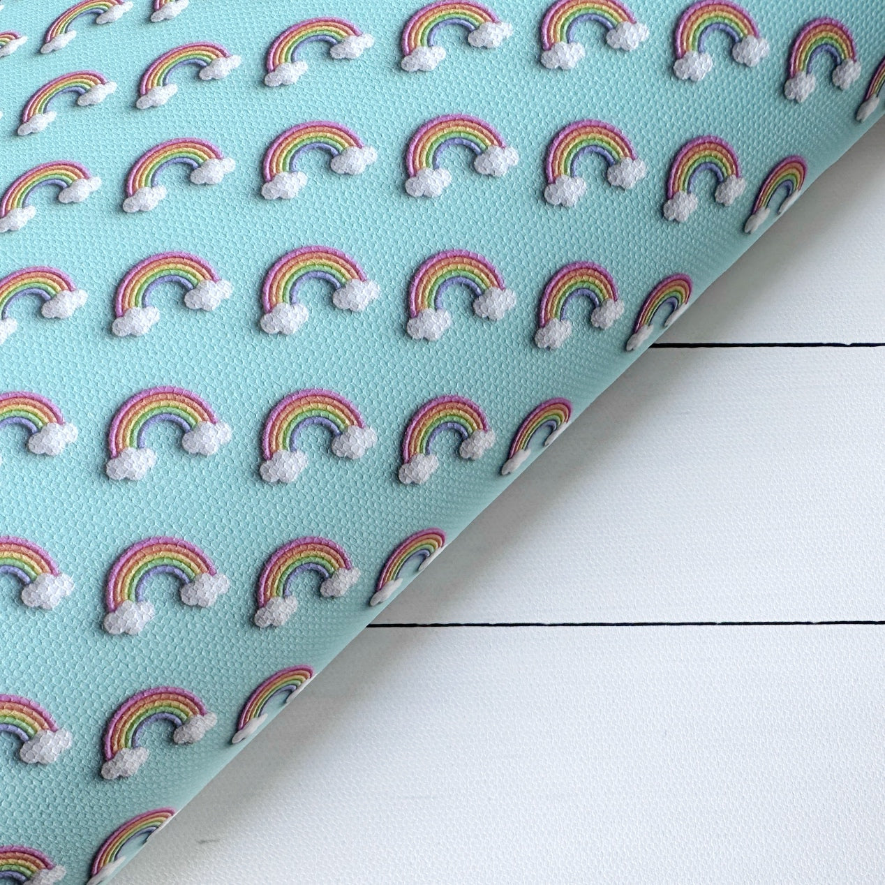 3D Rainbow Clays Canvas Lux Premium Printed Fabric - Eliza Henri