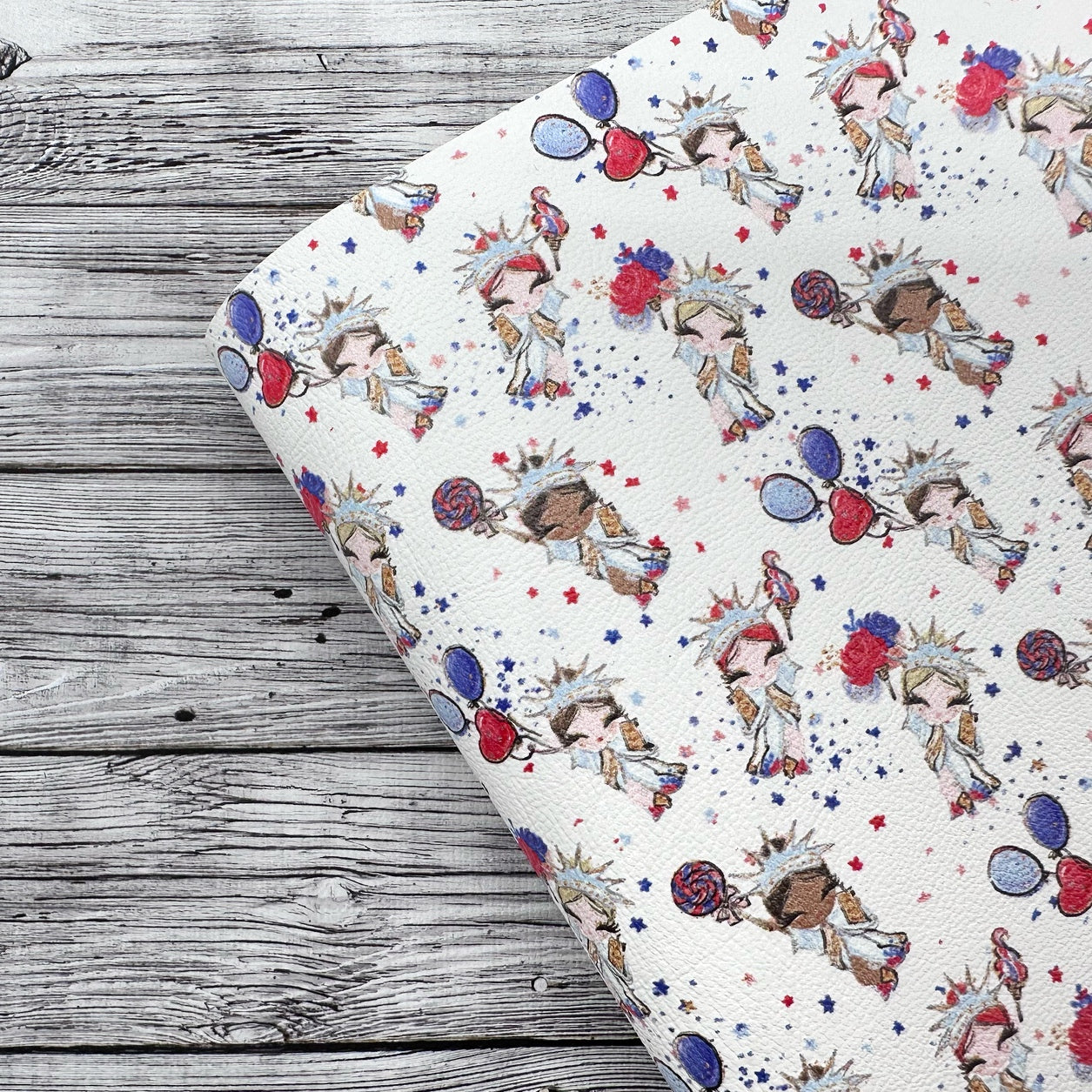My Sweet Liberty Girl Premium Faux Leather Fabric Sheets - Eliza Henri
