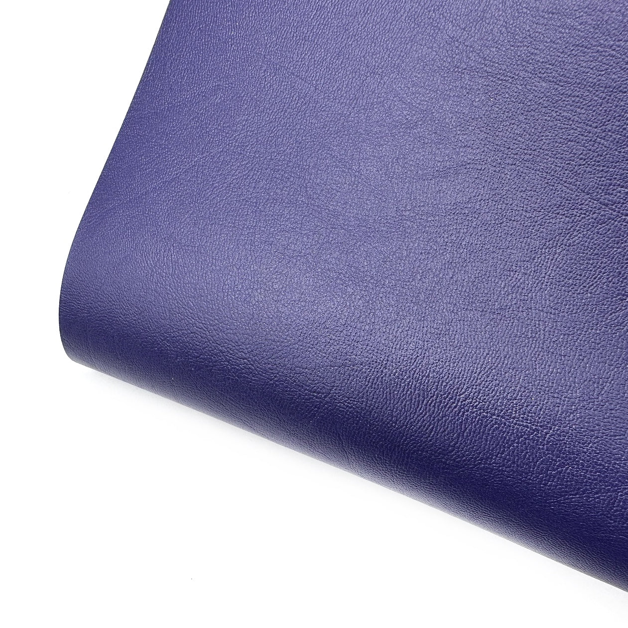Soft Navy Core Colour Premium Faux Leather Fabric - Eliza Henri