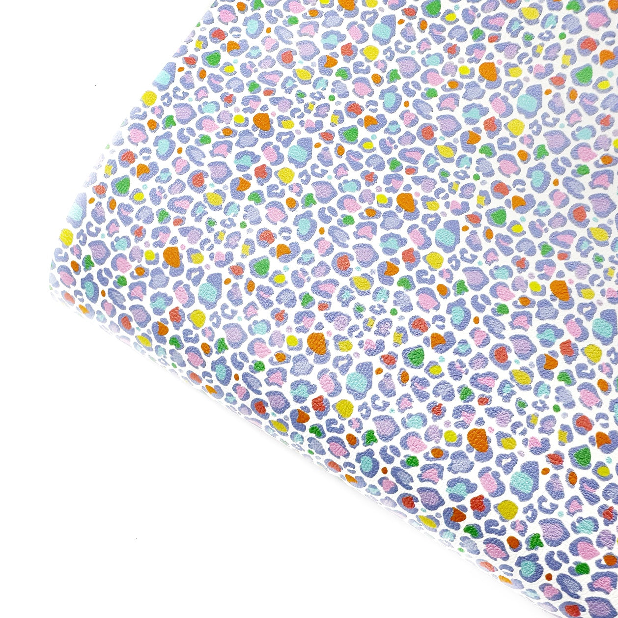 Colourful Leopard Mini Premium Faux Leather Fabric Sheets - Eliza Henri