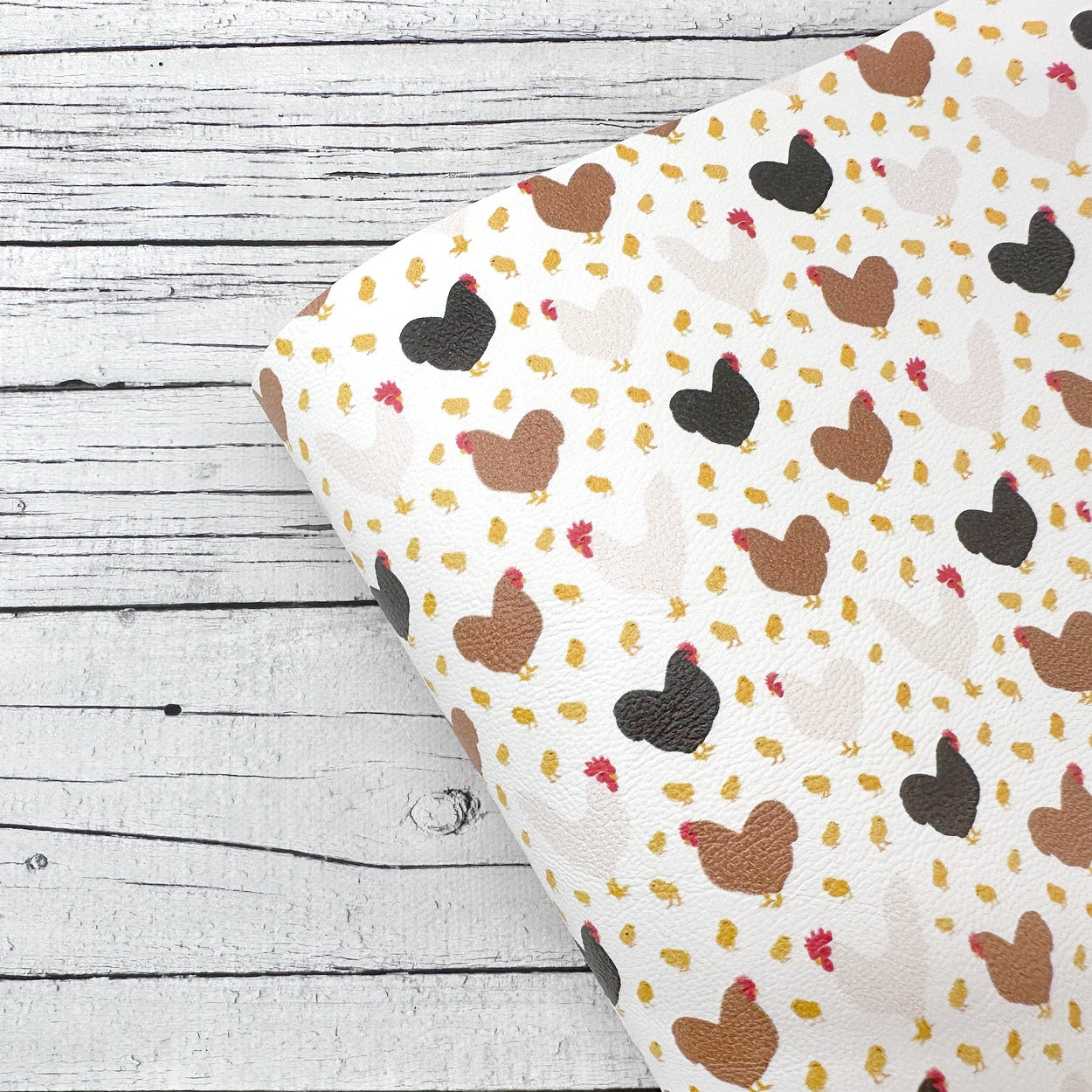 Chicken Farm Premium Faux Leather Fabric Sheets - Eliza Henri