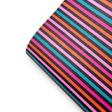 Girly Hallo Stripes Premium Faux Leather Fabric Sheets - Eliza Henri